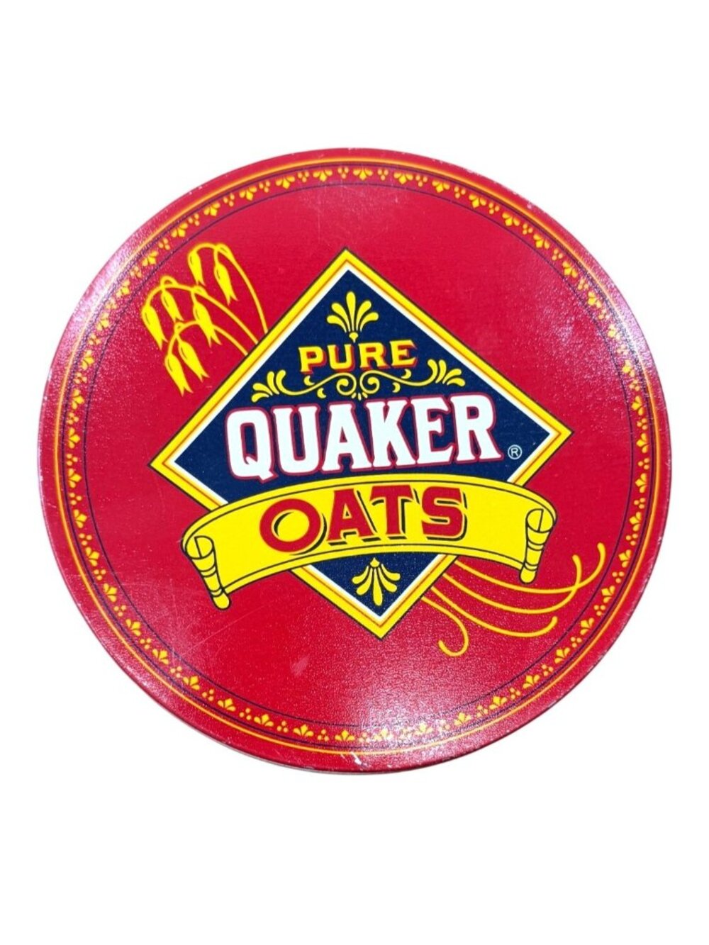 Vintage Quaker Oat tin,circa 1983, collectible, retro, country, farmhouse decor